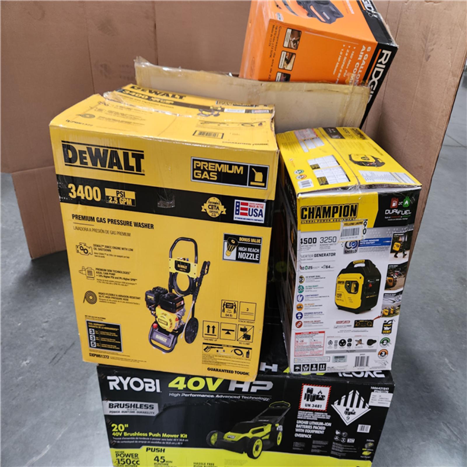 CALIFORNIA AS-IS OUTDOOR POWER EQUIPMENT