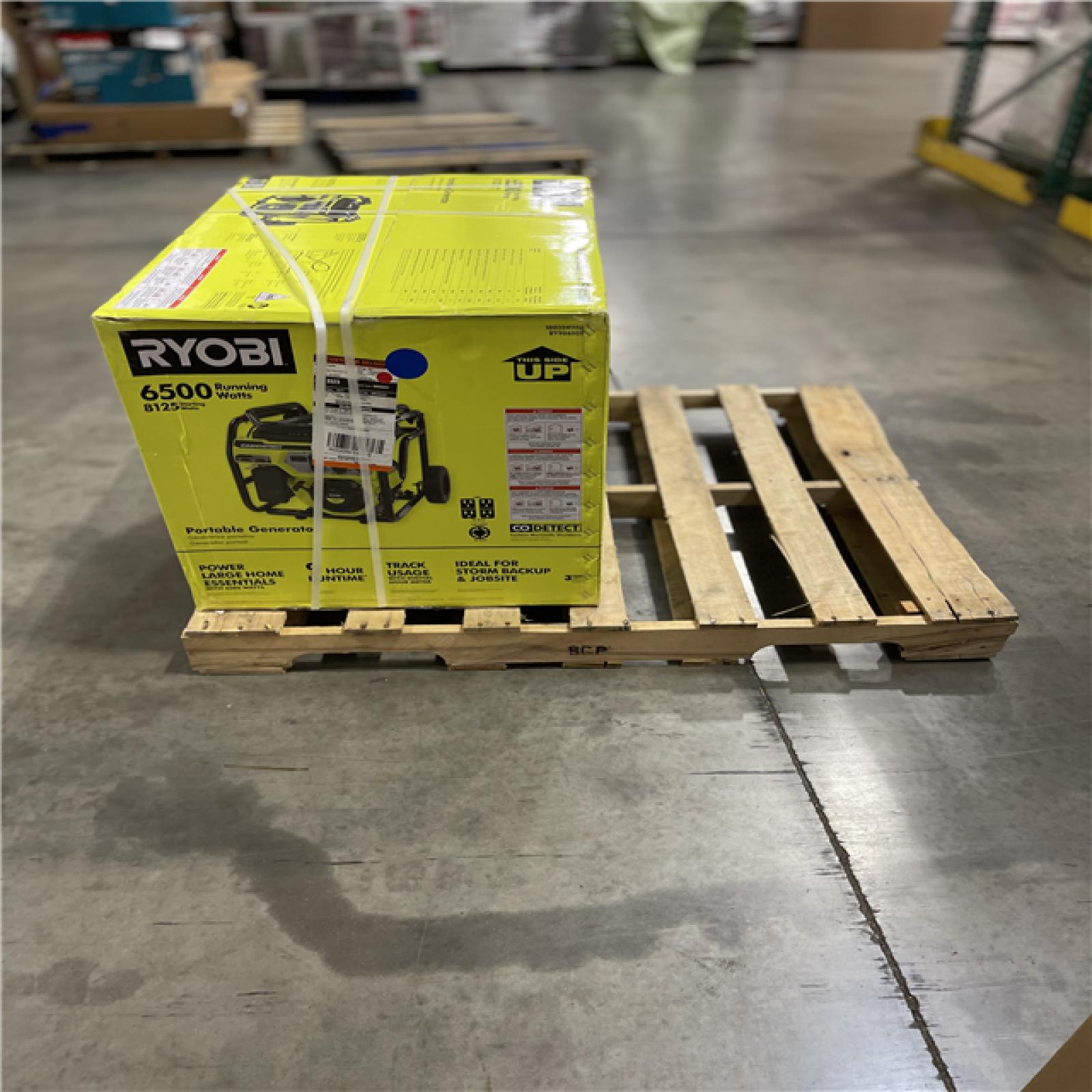 DALLAS LOCATION - RYOBI 8125-Watt Gasoline Powered Portable Generator with CO Detect Shutdown Sensor