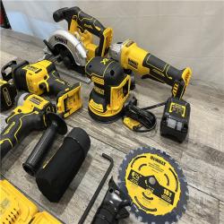 AS-IS DEWALT 20V Lithium-Ion Cordless 6-Tool Combo Kit with Rolling Toolbox