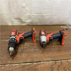 AS-IS Milwaukee 18V Cordless Brushed 2 Tool Drill/Driver and Impact Driver Kit