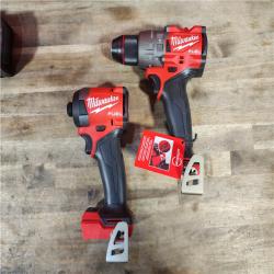 HOUSTON LOCATION - AS-IS (APPEARS LIKE NEW) MILWAUKEE FUEL 18V Lithium-Ion Brushless Cordless Hammer Drill and Impact Driver Combo Kit (2-Tool) with 2 Batteries