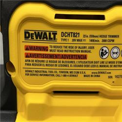 AS-IS DEWALT 20V MAX 22 in. Cordless Battery Powered Hedge Trimmer (Tool Only)