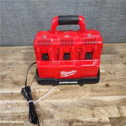 HOUSTON LOCATION - AS-IS Milwaukee 12-Volt/18-Volt Lithium-Ion Multi-Voltage 6-Port Sequential Rapid Battery Charger