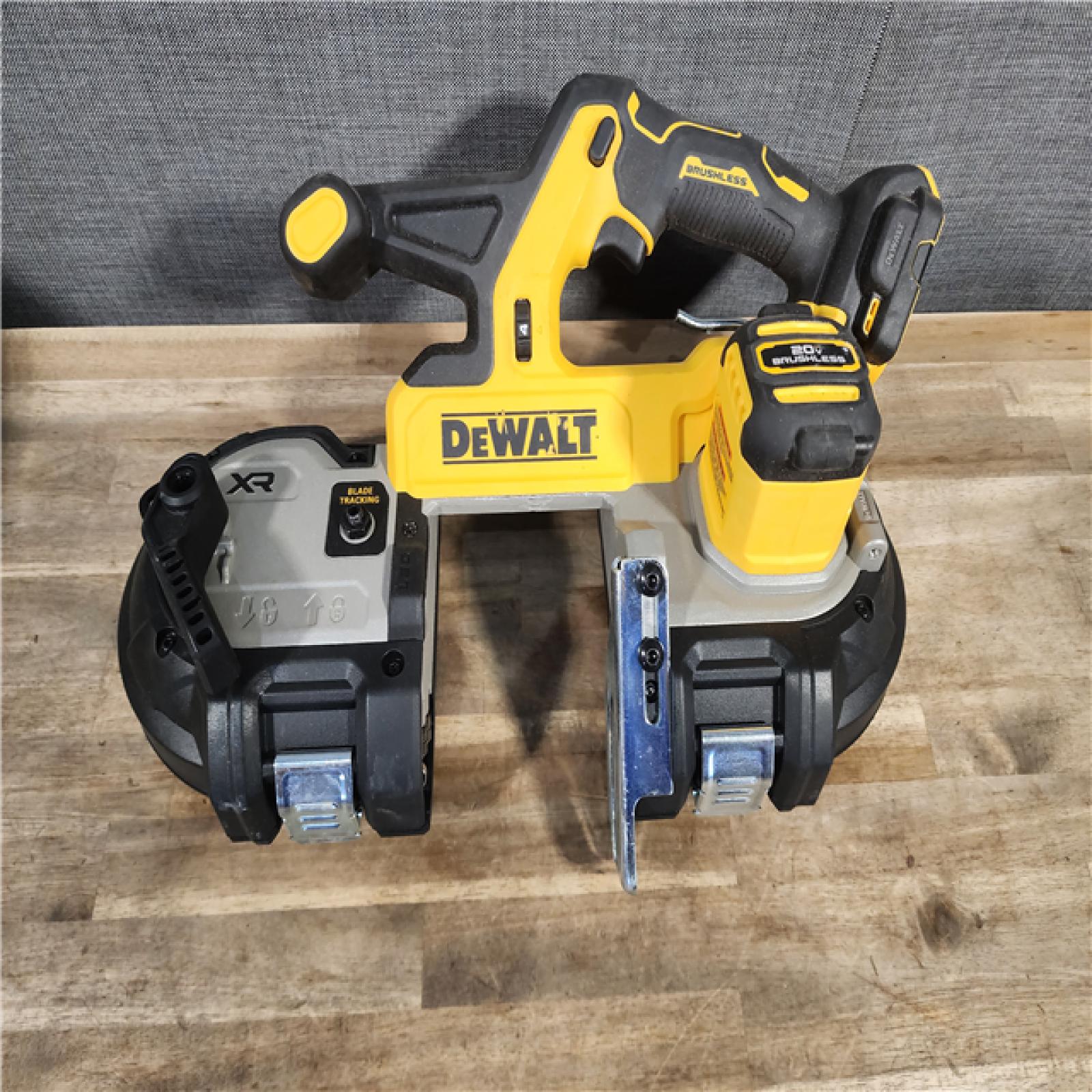 HOUSTON LOCATION - AS-IS DEWALT 20-Volt MAX 3-3/8 in. Cordless Brushless Bandsaw (Tool-Only)