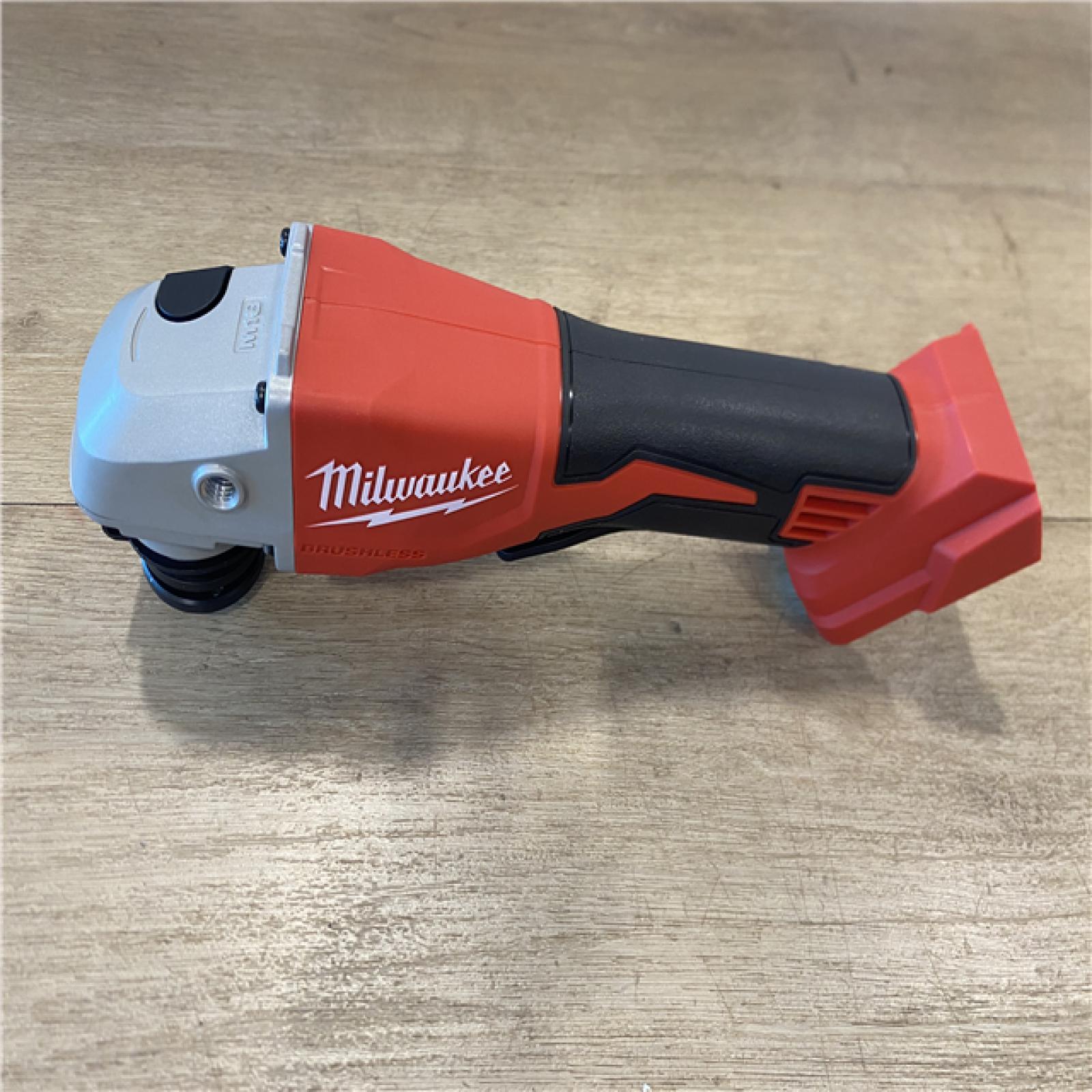 AS-IS Milwaukee 18V Lithium-Ion Brushless Cordless 4-1/2 in./5 in. Grinder w/Paddle Switch (Tool-Only)