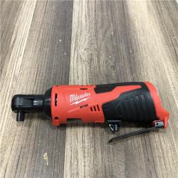 AS- IS Milwaukee 12V Lithium-Ion Cordless 3/8 in. Ratchet (Tool-Only)
