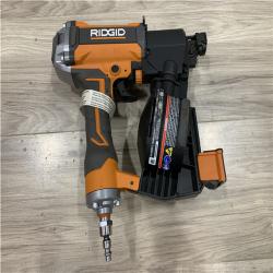 AS-IS RIDGID Pneumatic 15 Deg. 1-3/4 in. Coil Roofing Nailer