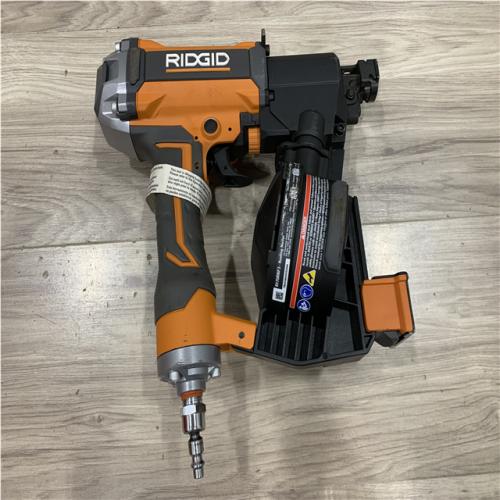AS-IS RIDGID Pneumatic 15 Deg. 1-3/4 in. Coil Roofing Nailer