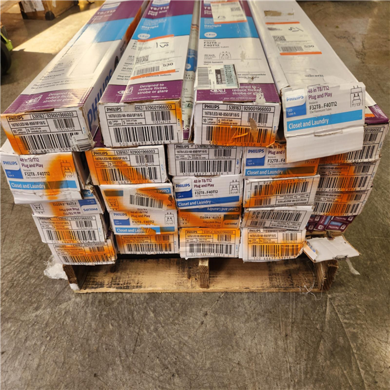 Phoenix Philips 32W T8/40W T12 Equivalent 4 ft. Type A Linear Universal Fit Daylight LED Tube Light Bulb (5000K) (2-Pack) Pallet of 24