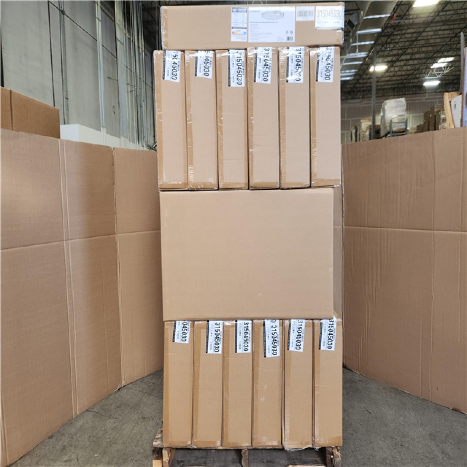 Phoenix NEW EnviroLite LED 32.3 inch Brushed Nickel Flush Mount Ceiling Light Pallet 26-Lights (SEALED)