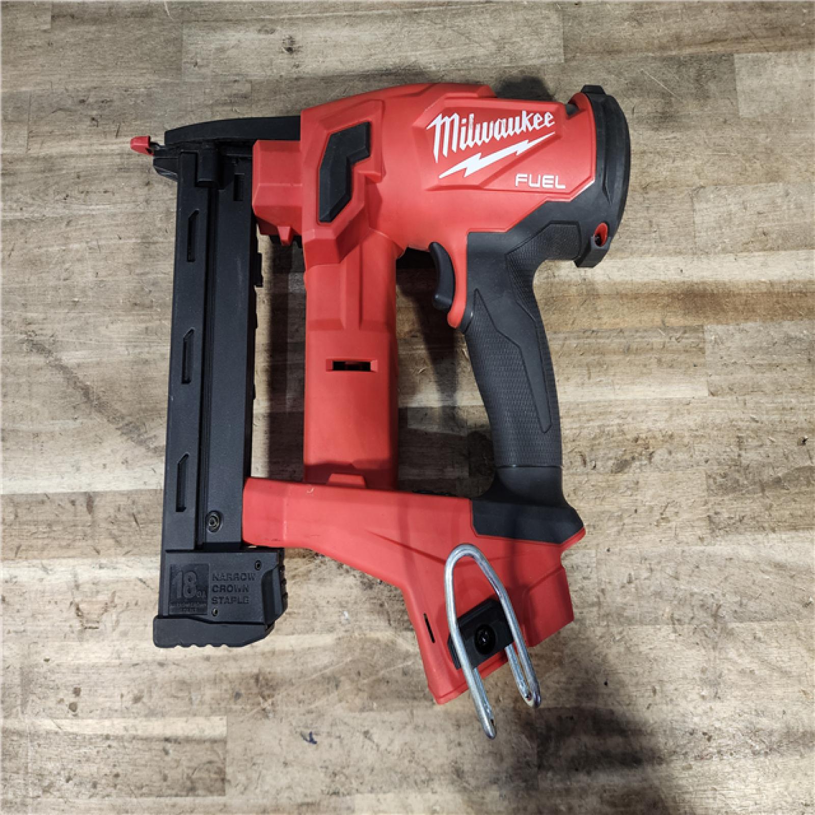 HOUSTON LOCATION - AS-IS Milwaukee  FUEL 18-Volt Lithium-Ion Brushless Cordless 18-Gauge 1/4 in. Narrow Crown Stapler (Tool-Only)
