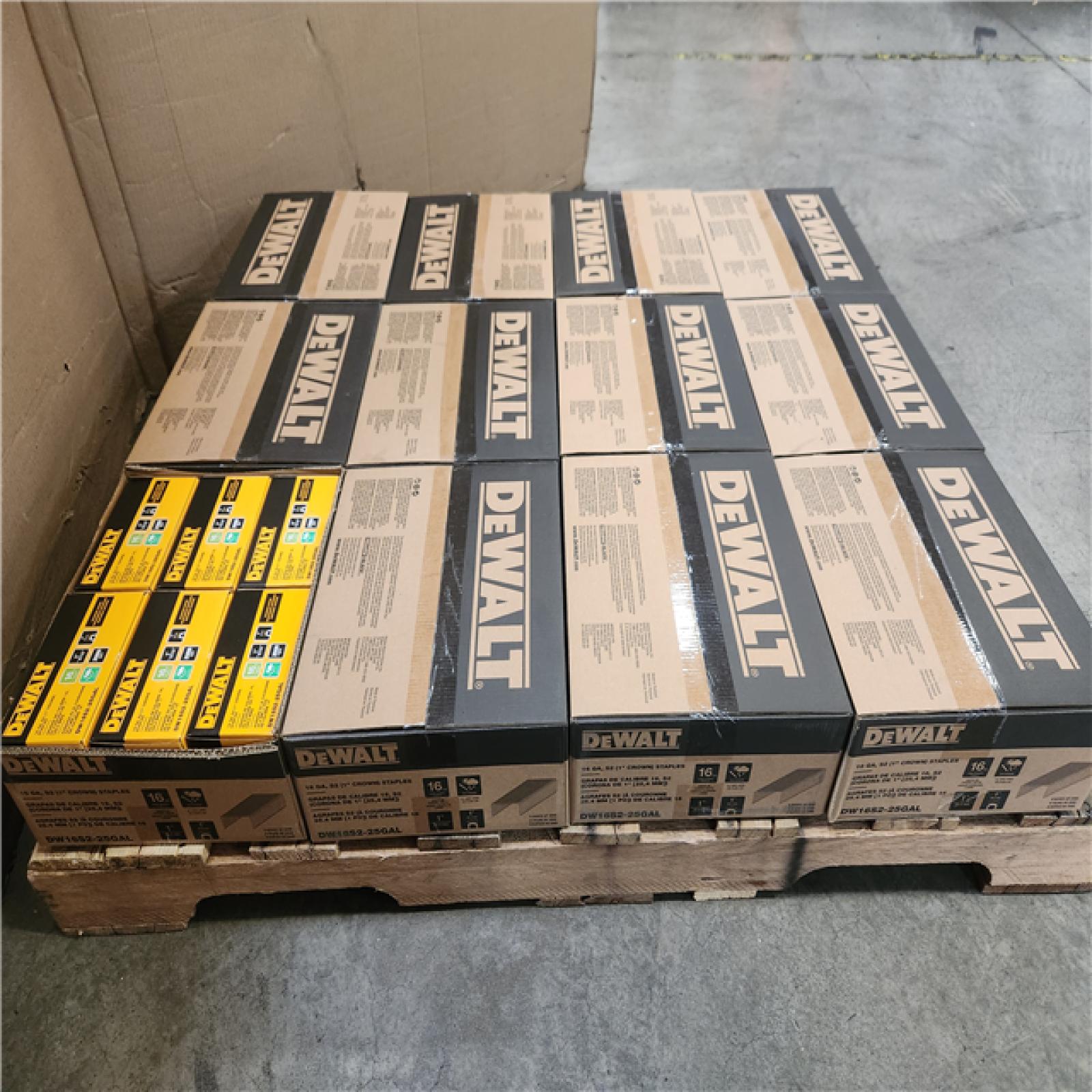 Phoenix NEW 6 Pack DEWALT 1 in. x 1 in. x 16-Gauge Galvanized Wide Crown Construction Staple (2000 per Pack) (72- Total  RV: $2 550)