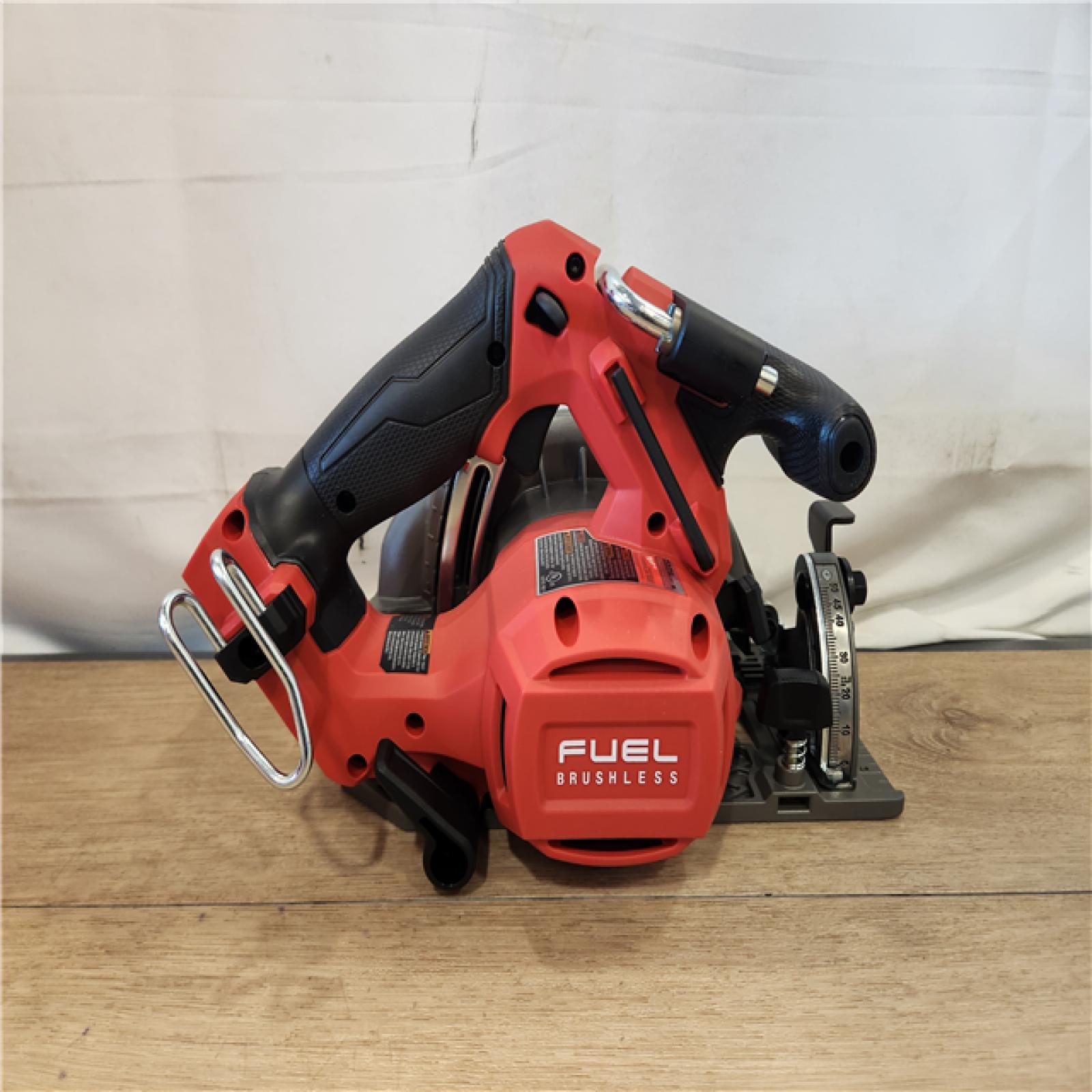 AS-IS- Milwaukee FUEL 18V Lithium-Ion Brushless Cordless 6-1/2 in. Circular Saw (Tool-Only)