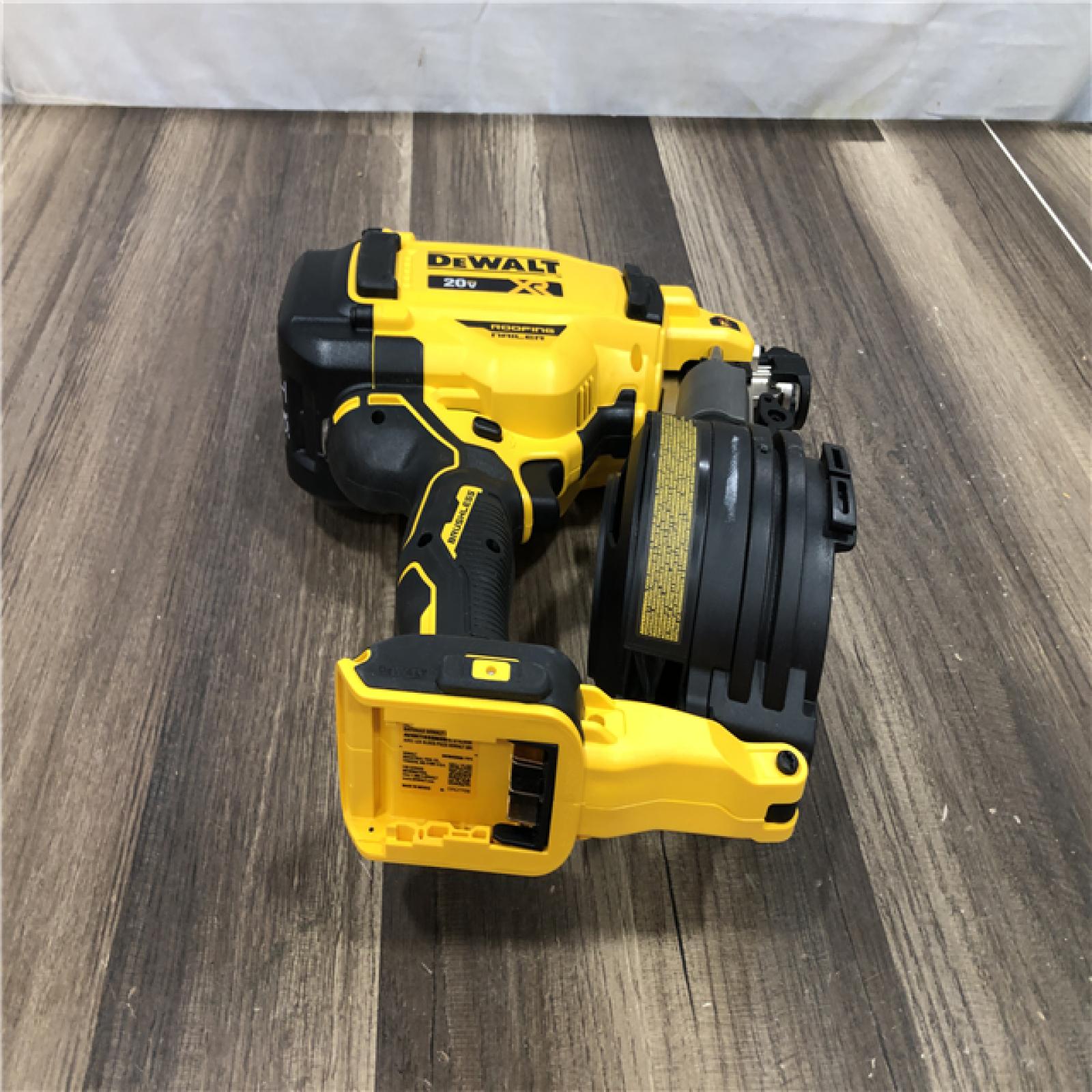 AS-IS DEWALT 20V MAX 15-Degree Electric Cordless Roofing Nailer (Tool Only)
