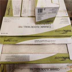 Phoenix AS-IS TrafficMaster Capel Bianco 6 in. x 24 in. Matte Ceramic Wood Look Floor and Wall Tile (663 sq. ft./39 Case)