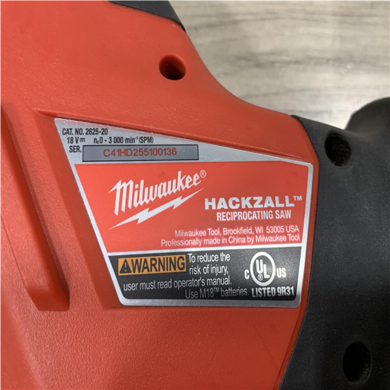 AS-IS Milwaukee 18V Lithium-Ion Cordless HACKZALL Reciprocating Saw (Tool-Only)