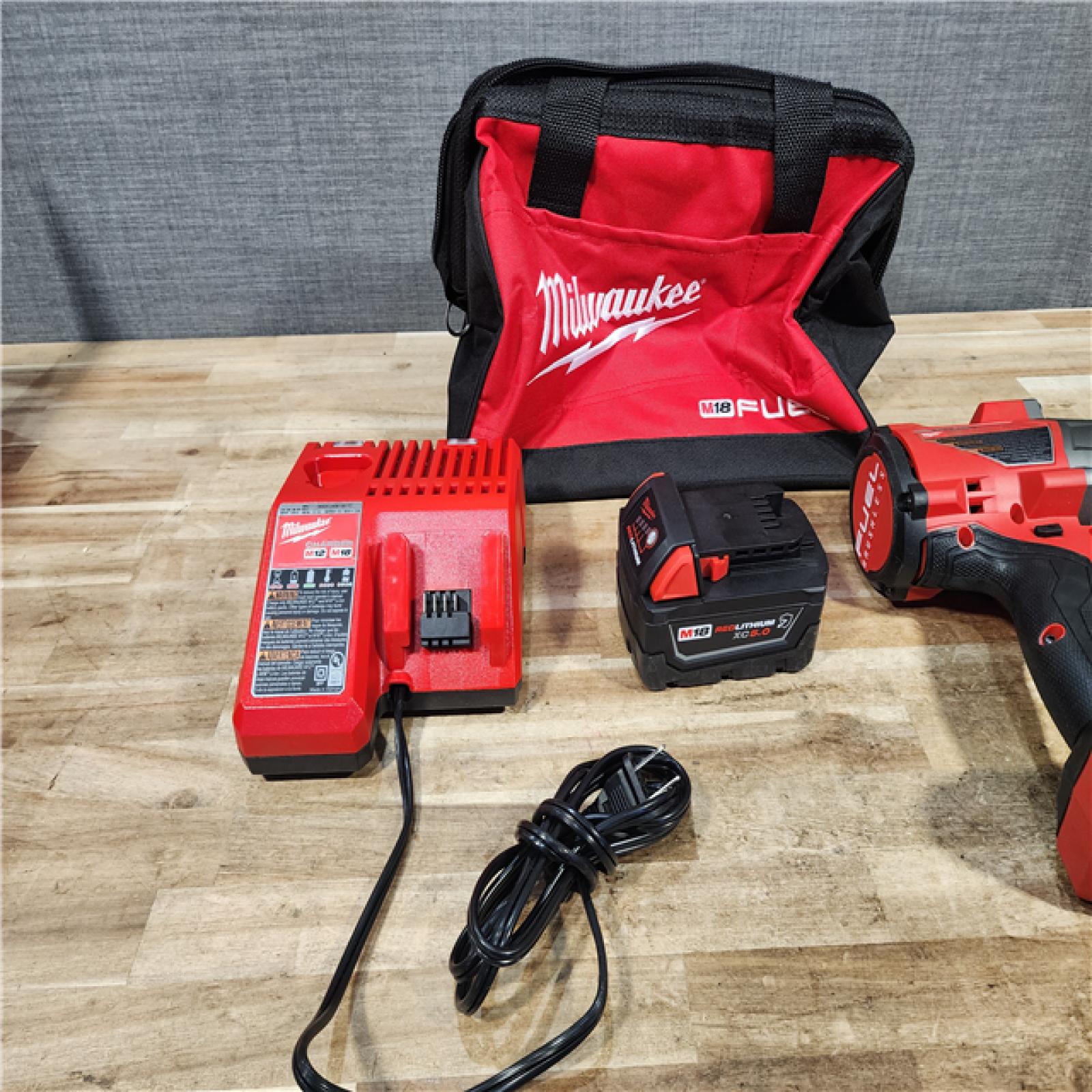 HOUSTON LOCATION - AS - IS Milwaukee FUEL 18V Lithium-Ion Brushless Cordless 1/2 in. Impact Wrench w/Friction Ring Kit