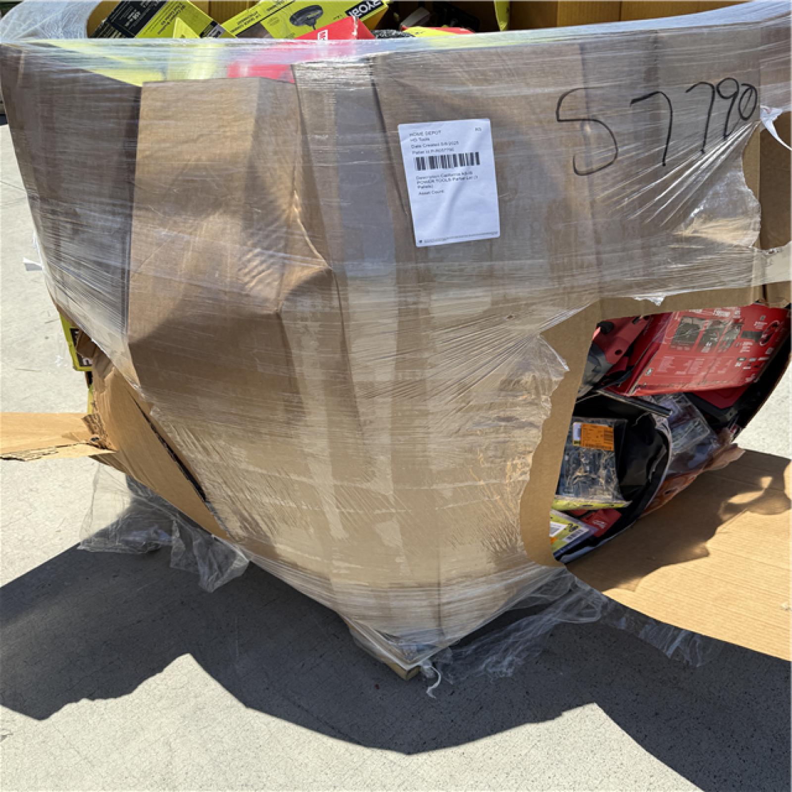 California AS-IS POWER TOOLS Partial Lot (3 Pallets) P-R057790
