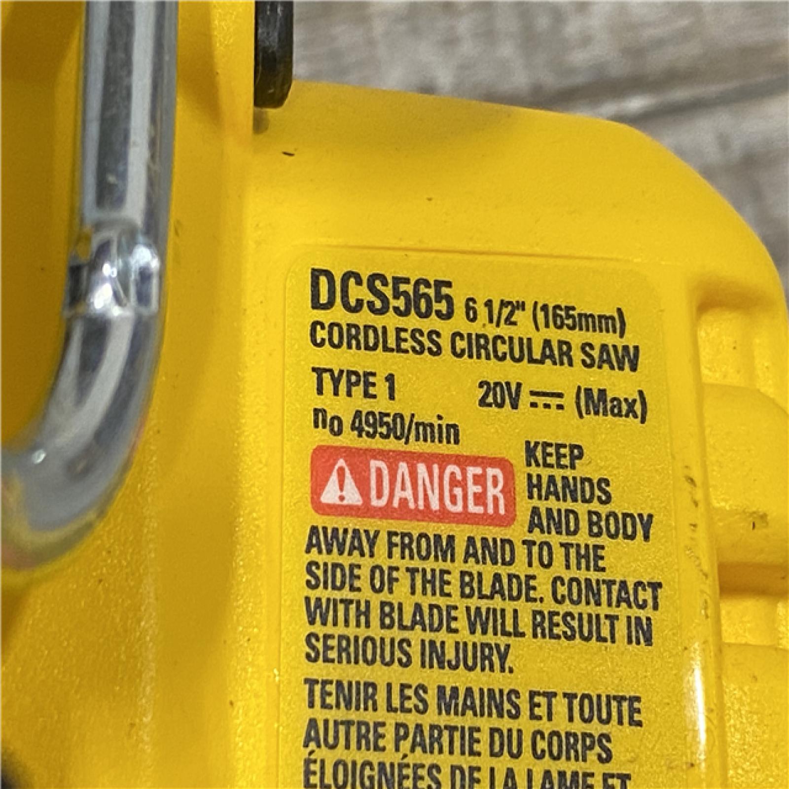 AS-IS DEWALT 20V MAX Cordless Brushless 6-1/2 in. Sidewinder Style Circular Saw (Tool Only)