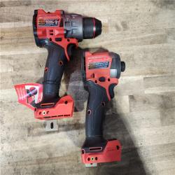 HOUSTON LOCATION - AS-IS Milwaukee FUEL 18V Lithium-Ion Brushless Cordless Hammer Drill and Impact Driver Combo Kit