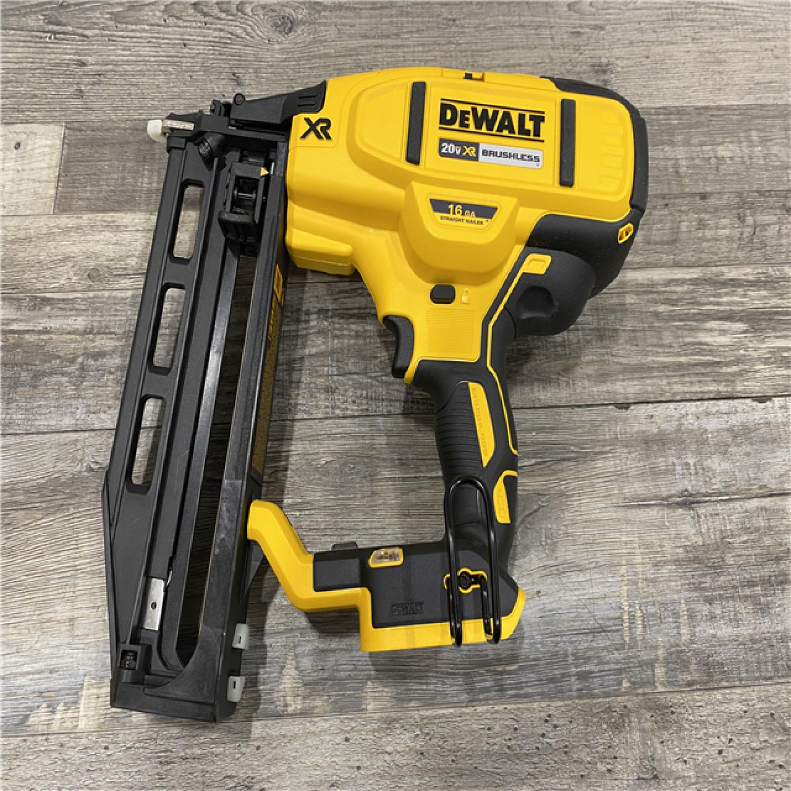AS-IS DEWALT 20V MAX XR 16-Gauge Lithium-Ion Cordless Finish Nailer (Tool Only)
