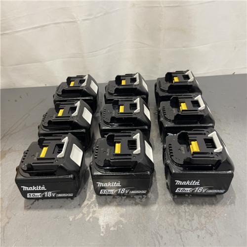 LIKE NEW! - Makita 18V 5.0Ah LXT Lithium-Ion Battery (9-Pack)