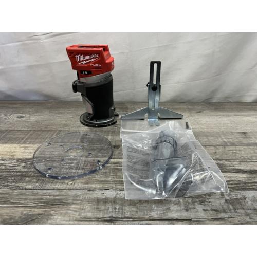 AS-IS Milwaukee FUEL 18V Lithium-Ion Brushless Cordless Compact Router (Tool-Only)