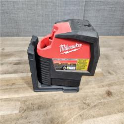 HOUSTON LOCATION - AS-IS Milwaukee Green 125 Ft. Cross Line and Plumb Points Laser Level Kit