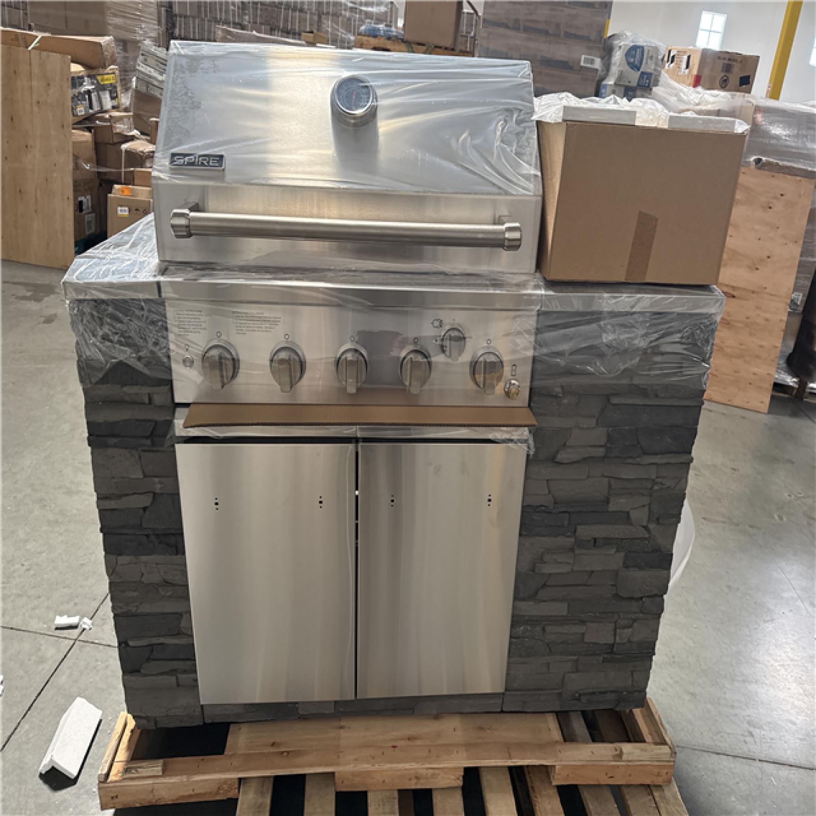 CALIFORNIA NEW SPIRE 5 BURNER BBQ ISLAND GAS GRILL