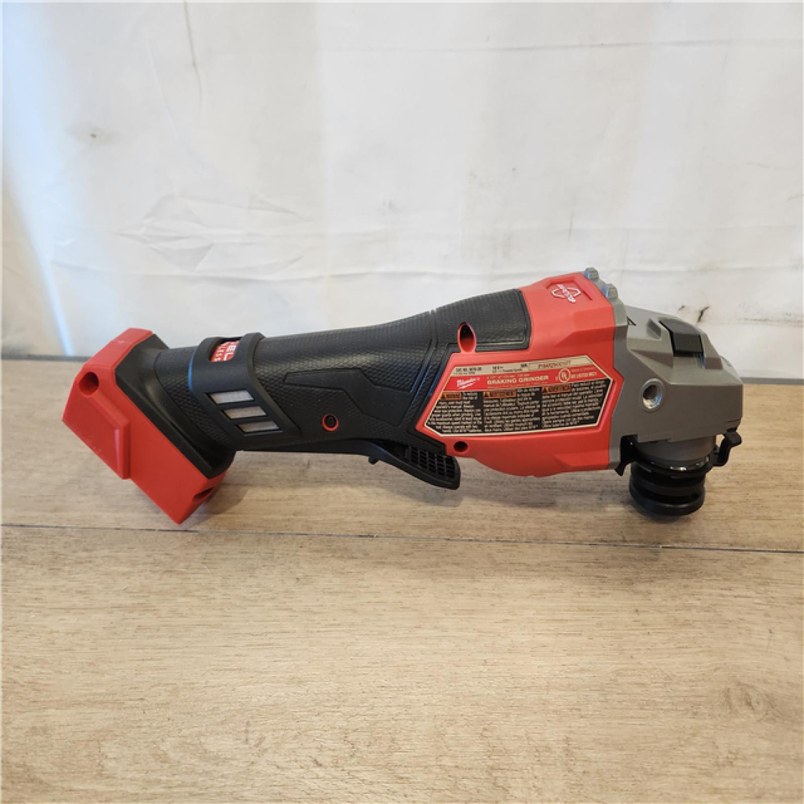 AS-IS- Milwaukee FUEL 18-Volt Lithium-Ion Brushless Cordless 4-1/2 in./6 in. Braking Grinder with Paddle Switch (Tool-Only)