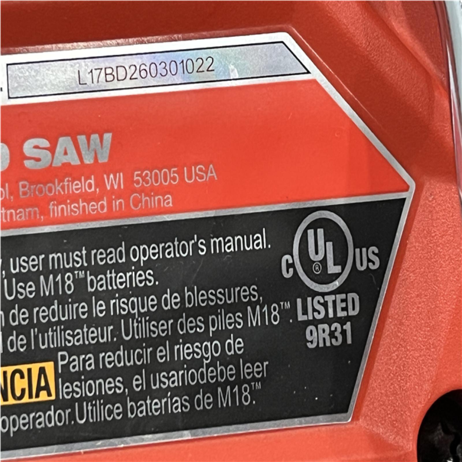 AS-IS Milwaukee FUEL 18V Lithium-Ion Brushless Cordless Compact Bandsaw (Tool-Only)