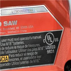 AS-IS Milwaukee FUEL 18V Lithium-Ion Brushless Cordless Compact Bandsaw (Tool-Only)