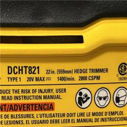 AS-IS DEWALT 20V MAX 22 in. Cordless Battery Powered Hedge Trimmer (Tool Only)