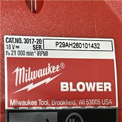 AS-IS Milwaukee FUEL 120 MPH 500 CFM 18V Brushless Cordless Battery Powered Leaf Blower Kit