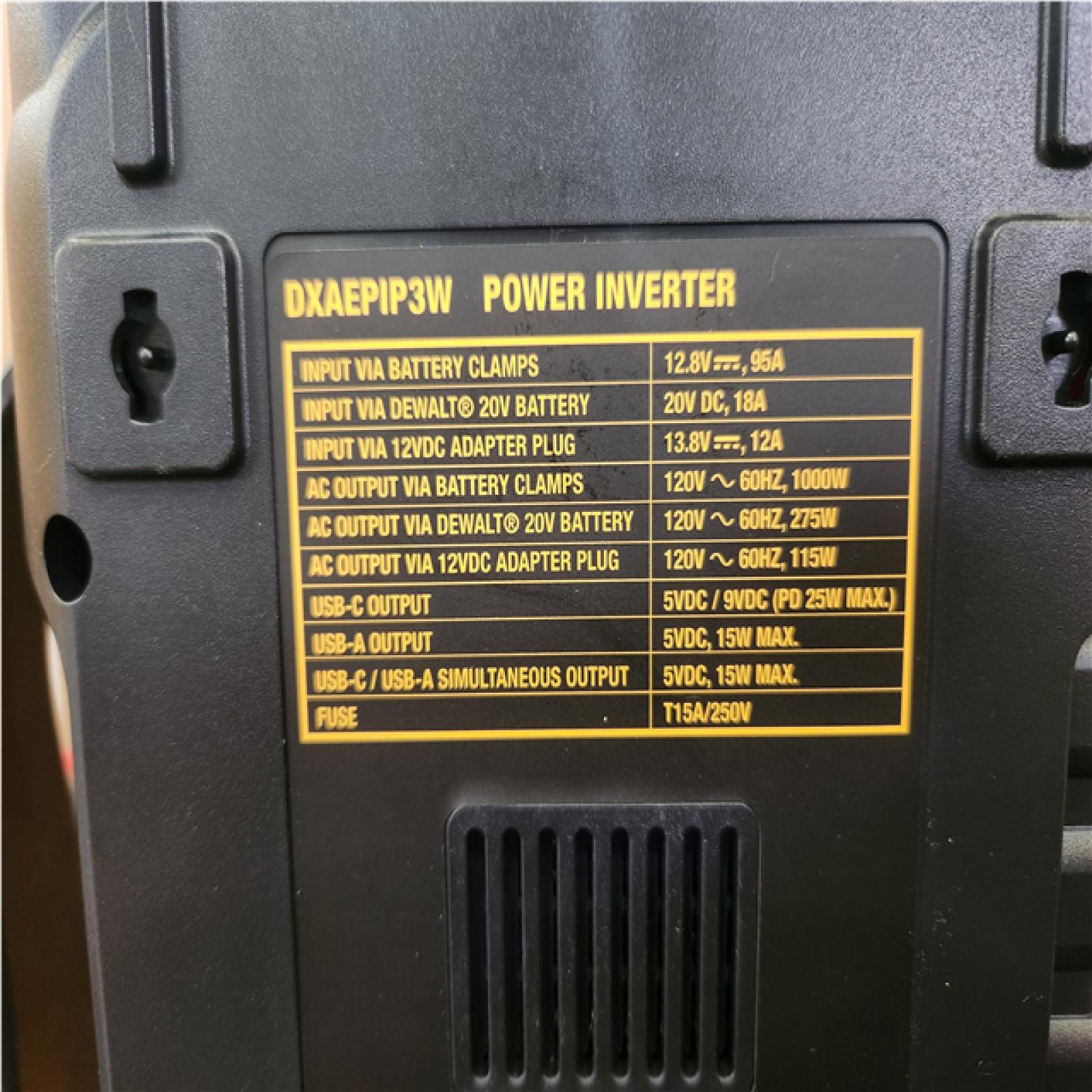 Phoenix NEW DEWALT 3-Way 1000-Watt Power Inverter Compatible with 20-Volt XR 5 AH Lithium-Ion Battery (Not Included) - DXAEPIP3W