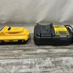 AS-IS DEWALT 20-Volt MAX Lithium-Ion 4.0Ah Battery with 12-Volt to 20-Volt MAX Charger