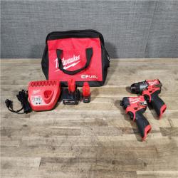 HOUSTON LOCATION - AS-IS Milwaukee 3497-22 12V Brushless Hammer Drill and Impact Driver Combo Kit