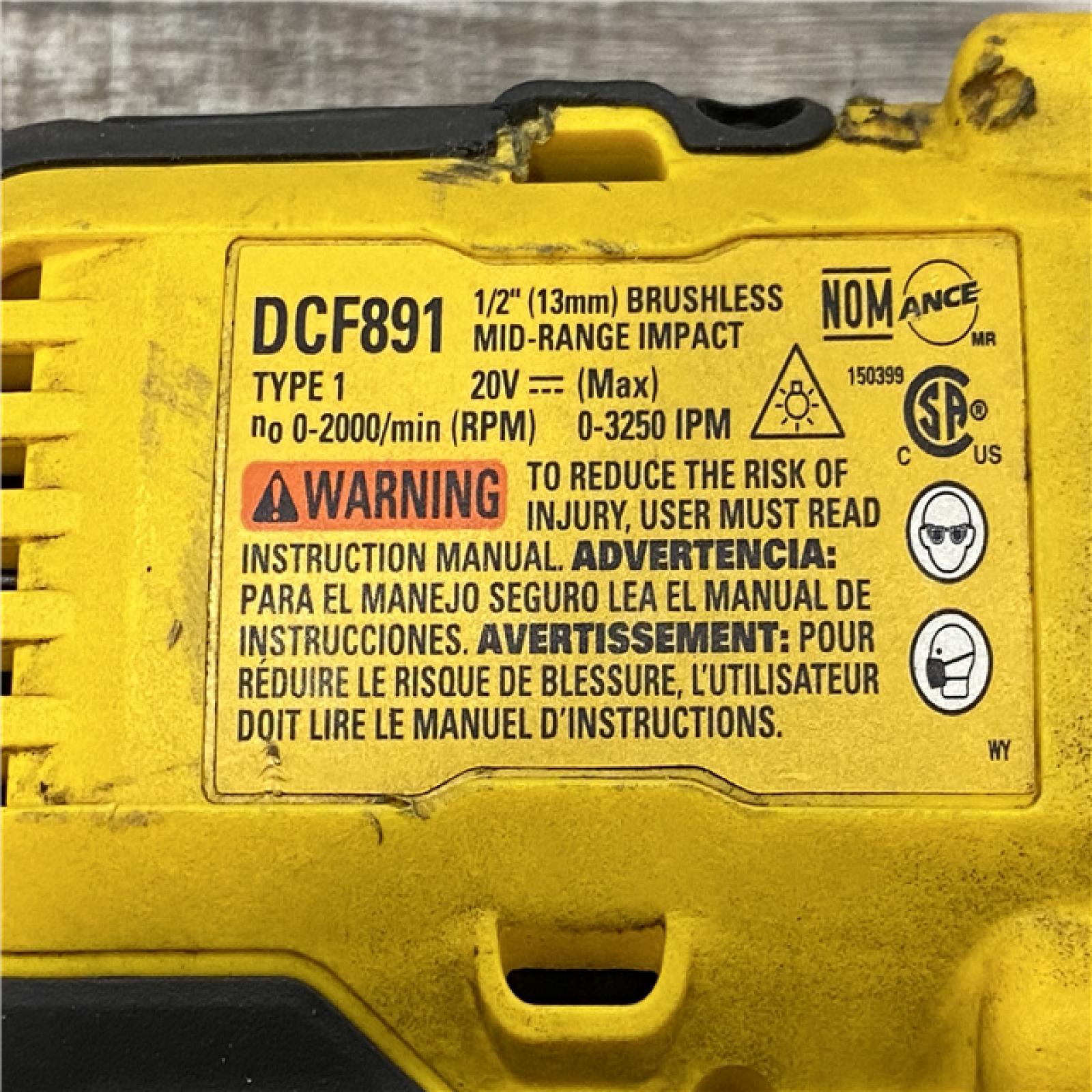 AS-IS DEWALT 20V MAX XR Cordless 1/2 in. Impact Wrench (Tool Only)