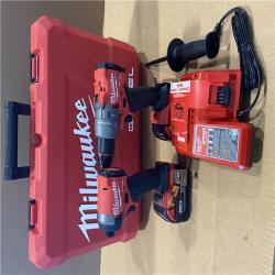 AS-IS - Milwaukee M18 FUEL 18V Lithium-Ion Brushless Cordless Hammer Drill and Impact Driver Combo Kit (2-Tool) with 2 Batteries