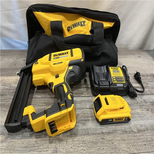 AS-IS DEWALT 20V MAX XR Lithium-Ion Cordless 18-Gauge Narrow Crown Stapler Kit