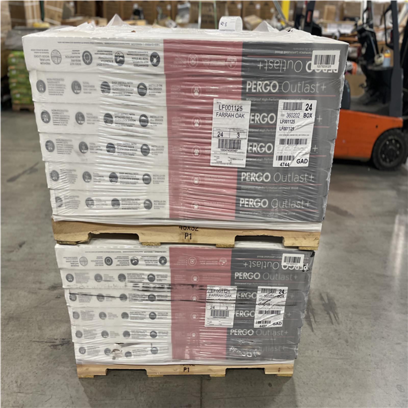 DALLAS LOCATION -Pergo Outlast+ Farrah Oak 12 mm T x 7.4 in. W Waterproof Laminate Wood Flooring (19.63 sq.ft./case) PALLET-(48 UNITS)