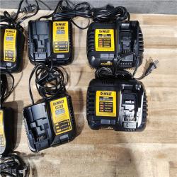 HOUSTON LOCATION - AS - IS DEWALT BATTERY CHARGER PACK QTY - 9