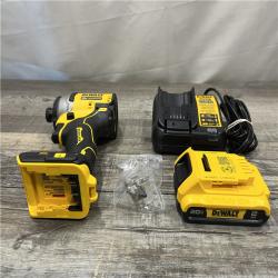 AS-IS DEWALT Atomic 20V Max Lithium-Ion Brushless Cordless Compact 1/4 in. Impact Driver Kit