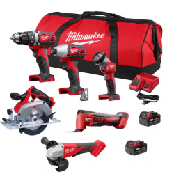 NEW! Milwaukee 18-Volt Lithium-Ion Cordless (6-Tool) Combo Kit