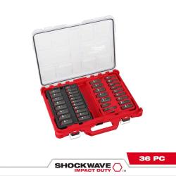 NEW! - Milwaukee 3/8  Impact Duty Socket Wrench & Set  36 Piece
