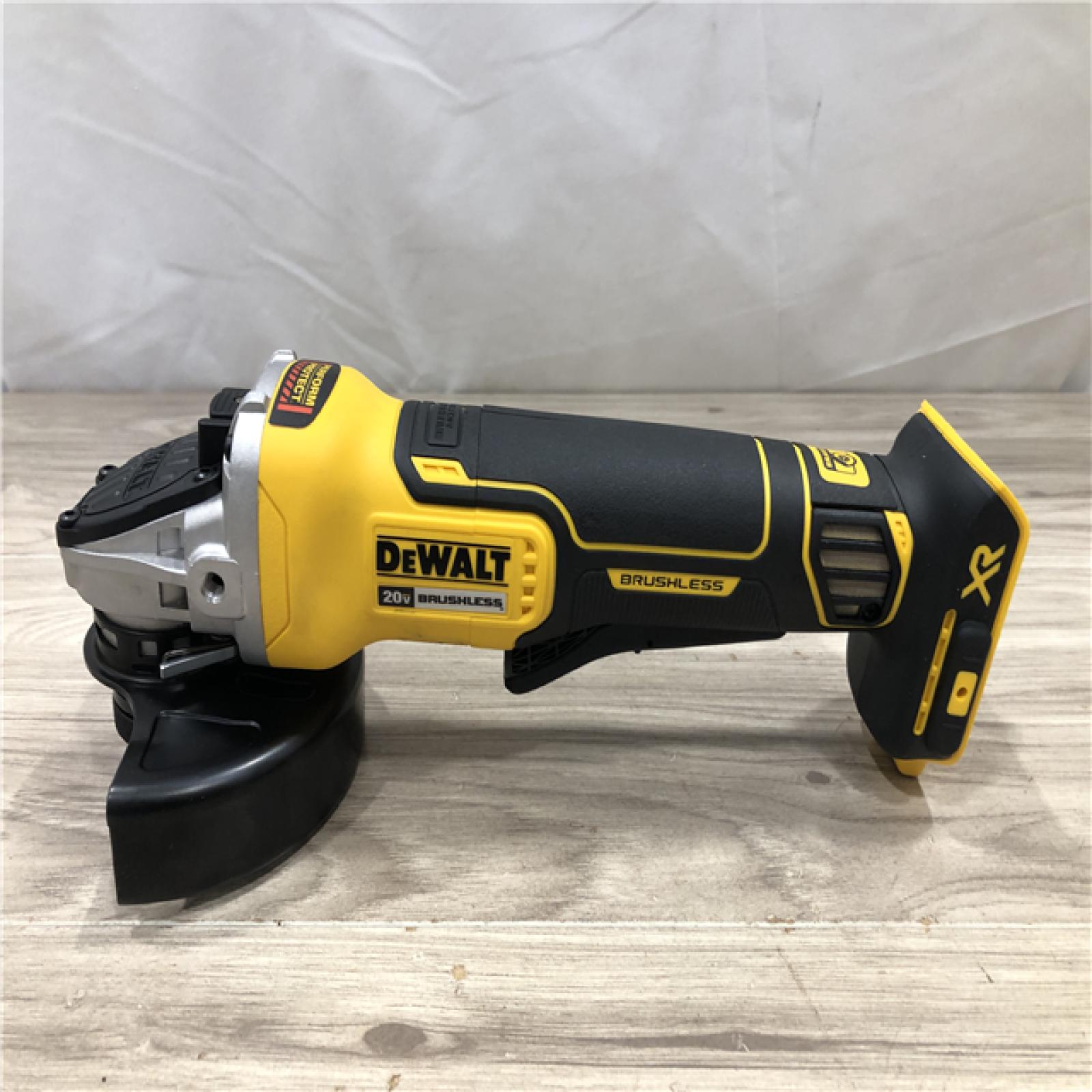 AS-IS DEWALT 20V MAX XR Cordless 4.5 in. Paddle Switch Small Angle Grinder (Tool Only)