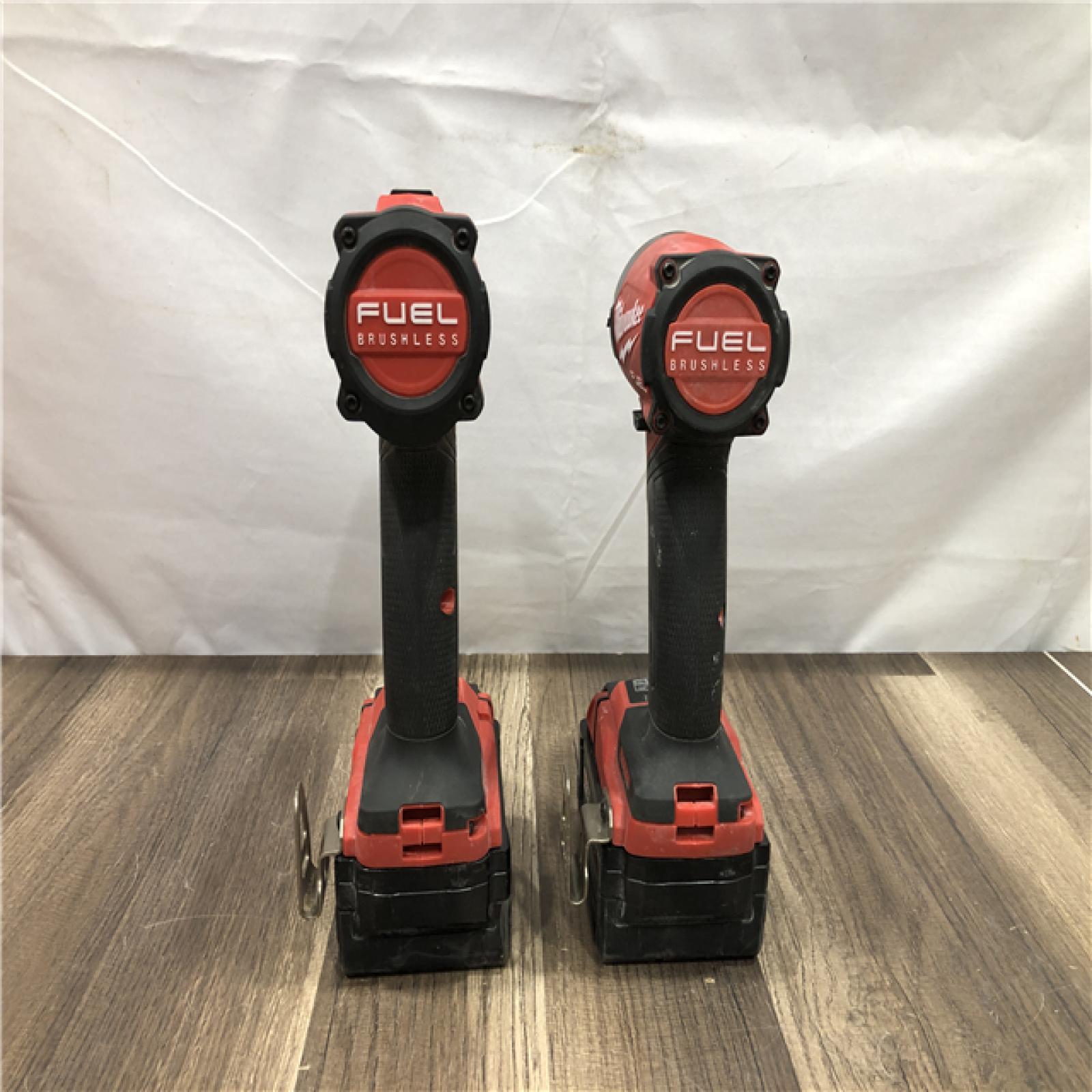 AS-IS Milwaukee FUEL 18V Lithium-Ion Brushless Cordless Hammer Drill and Impact Driver Combo Kit