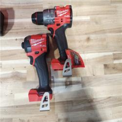 HOUSTON LOCATION - AS-IS (APPEARS LIKE NEW) Milwaukee FUEL 18V Lithium-Ion Brushless Cordless Hammer Drill and Impact Driver Combo Kit
