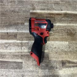 Houston Location AS-IS Milwaukee FUEL 12V Lithium-Ion Brushless Cordless 1/4 in. Hex Impact Driver (Tool-Only)