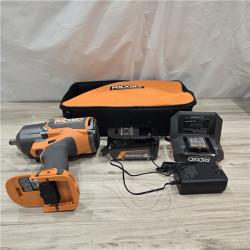 AS-IS RIDGID 18V Cordless 4-Mode 1/2 in. High-Torque Impact Wrench Kit
